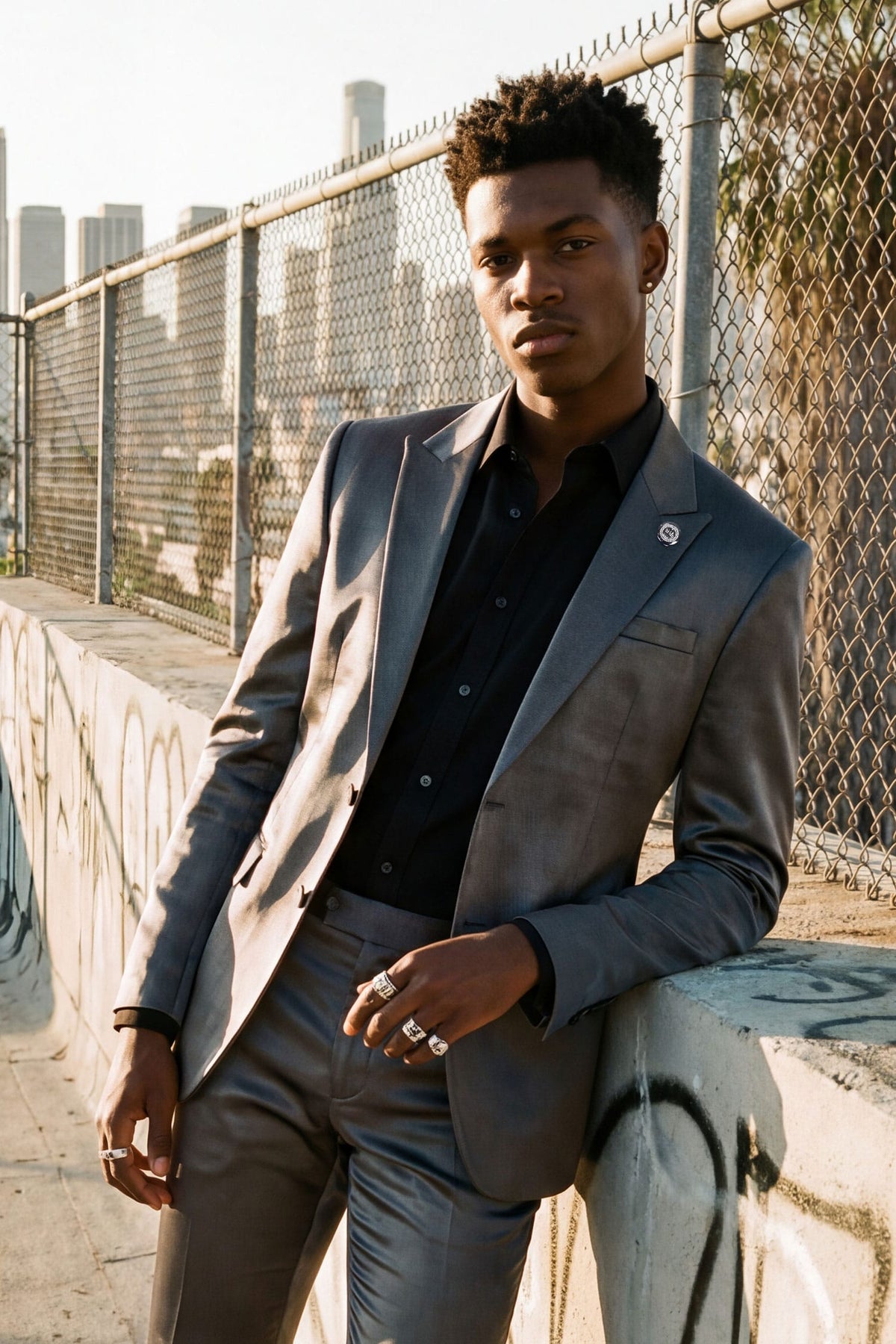 Ardent Satin Blazer