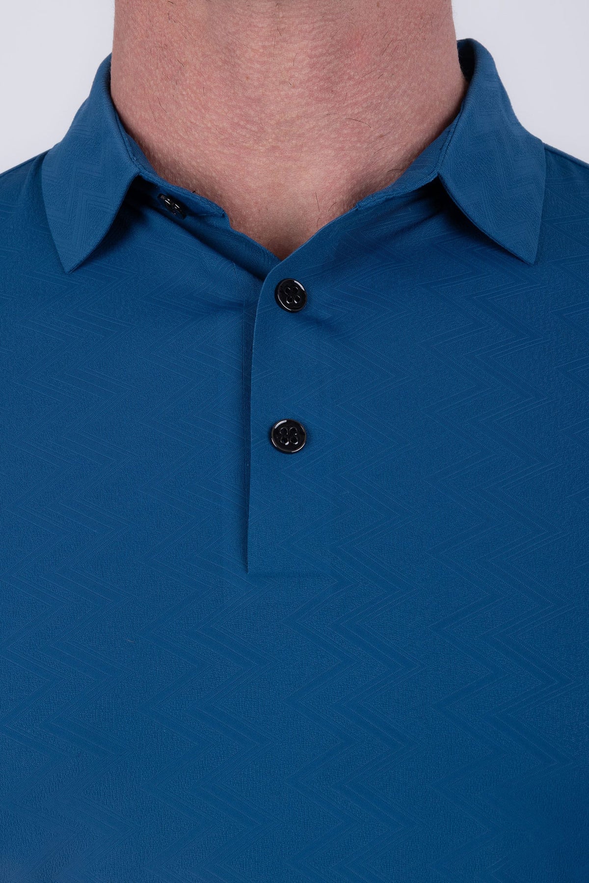 Congruent Geometric Stretch Polo Shirt