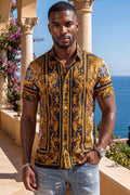 Royale Rhinestone Short Sleeve Shirt